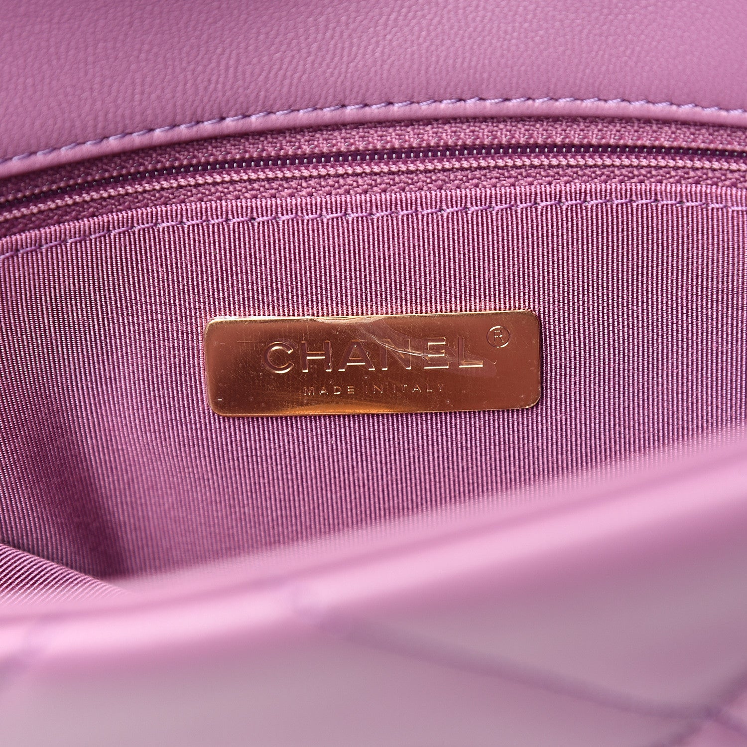 Chanel Goatskin Quilted Medium 19 Flap Violet Purple 5 of 10