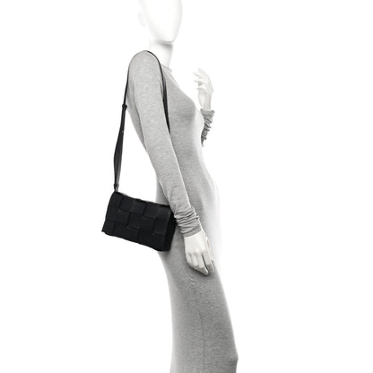 Bottega Veneta Lambskin Maxi Intrecciato Cassette Crossbody Bag Black 3 of 10