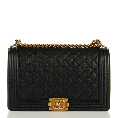 Chanel Caviar Quilted New Medium Boy Flap Black 1 of 8