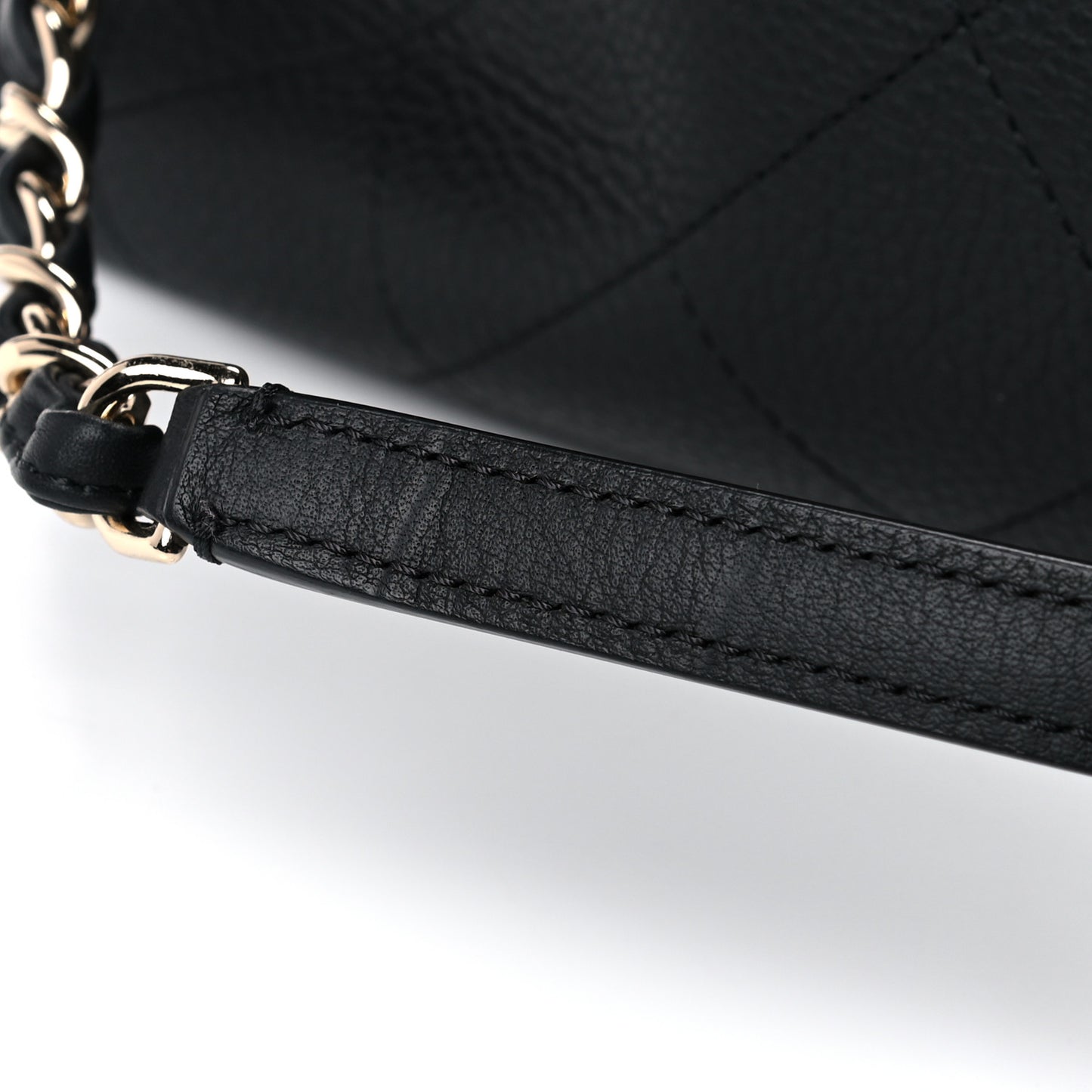 Bullskin Stitched Large Shopping Bag Black