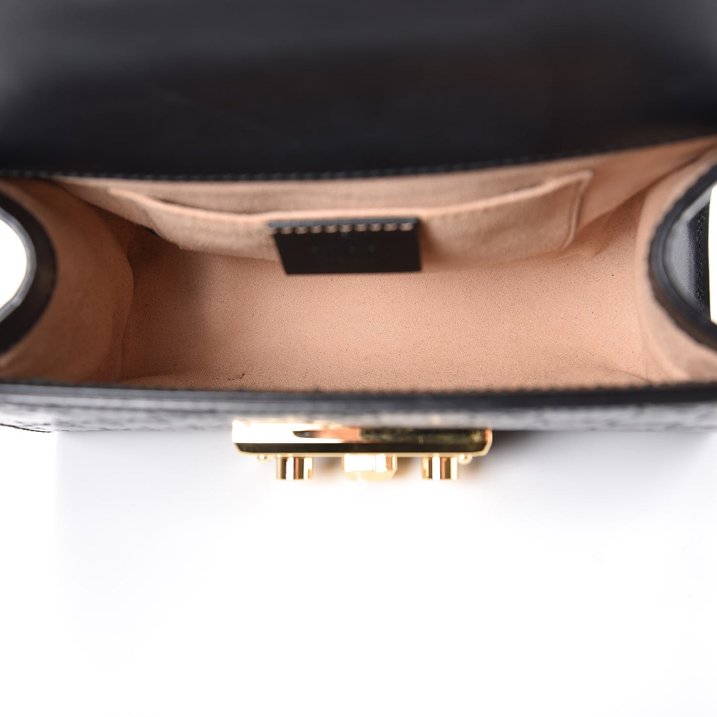 Guccissima Small Padlock Shoulder Bag Black