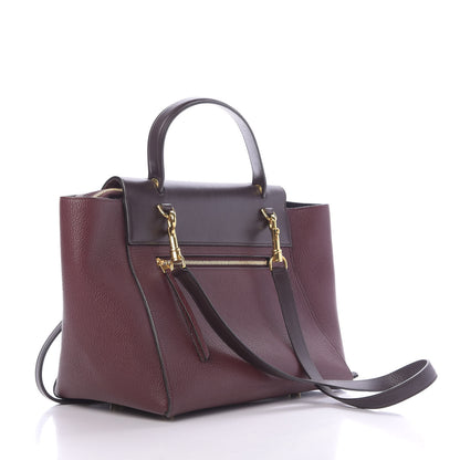 Celine Goatskin Smooth Calfskin Mini Belt Bag Burgundy 3 of 15
