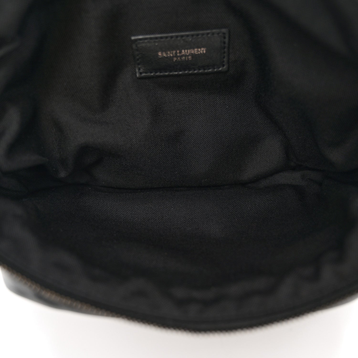 Saint Laurent Lambskin Logo Ripstop Body Belt Bag Black 5 of 11