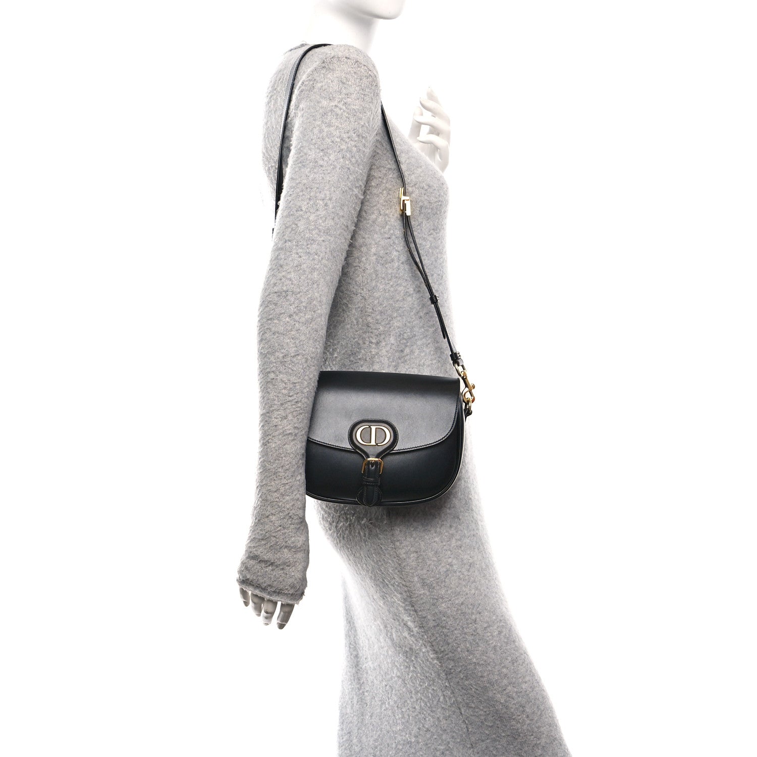 Christian Dior Box Calfskin Medium Bobby Flap Black 2 of 9