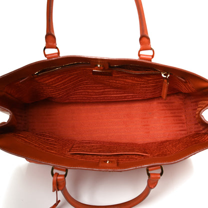 Prada Saffiano Lux Large Tote Papaya 5 of 11