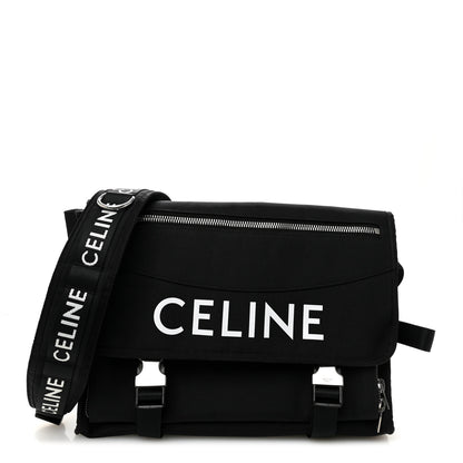 Celine Canvas Trekking Large Messenger Bag Black 1 of 10