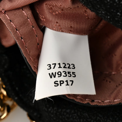 Stella McCartney Shaggy Deer Mini Falabella Fold Over Tote Black 7 of 10