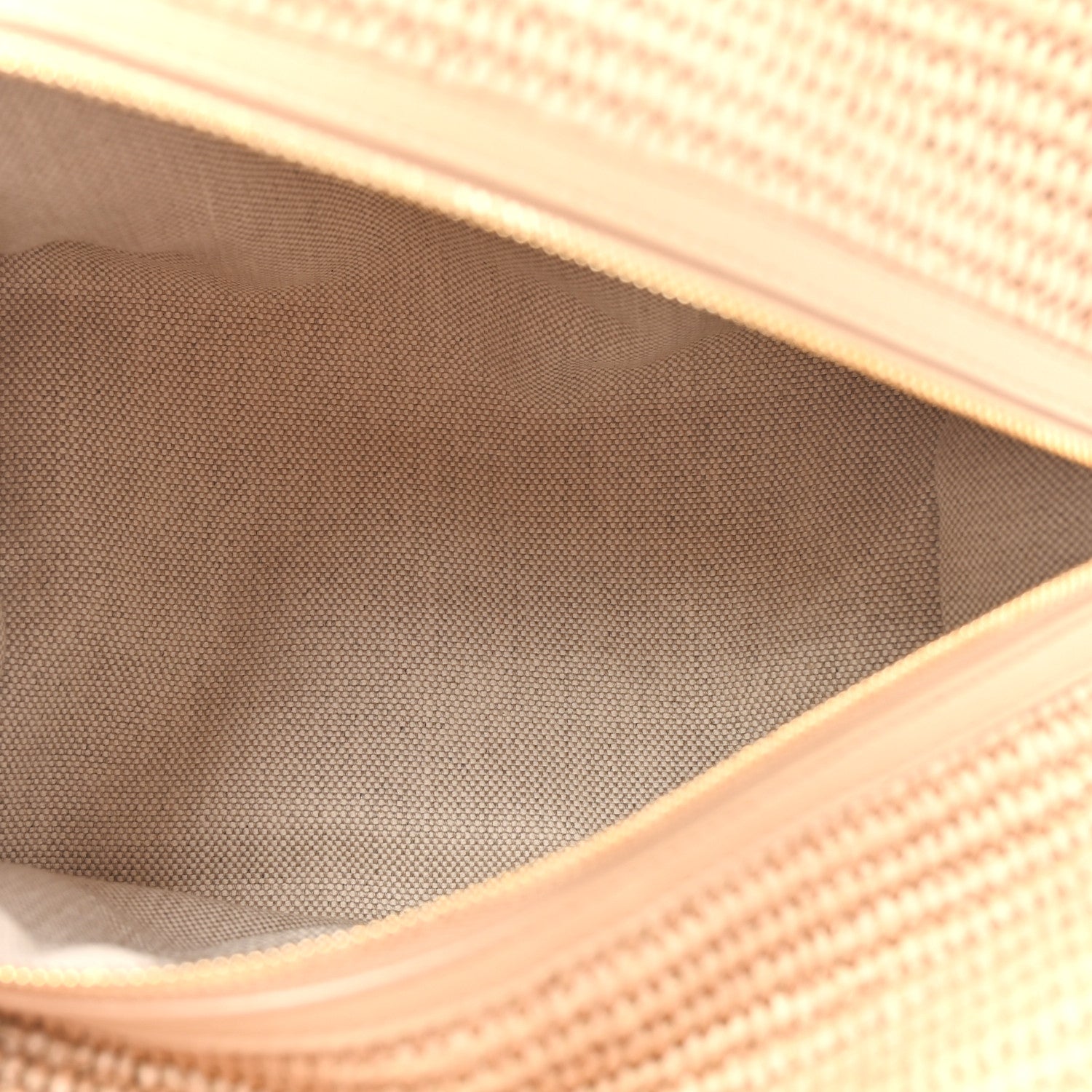 Loro Piana Cotton Raffia Puffy Pouch Clutch Bag 5 of 9