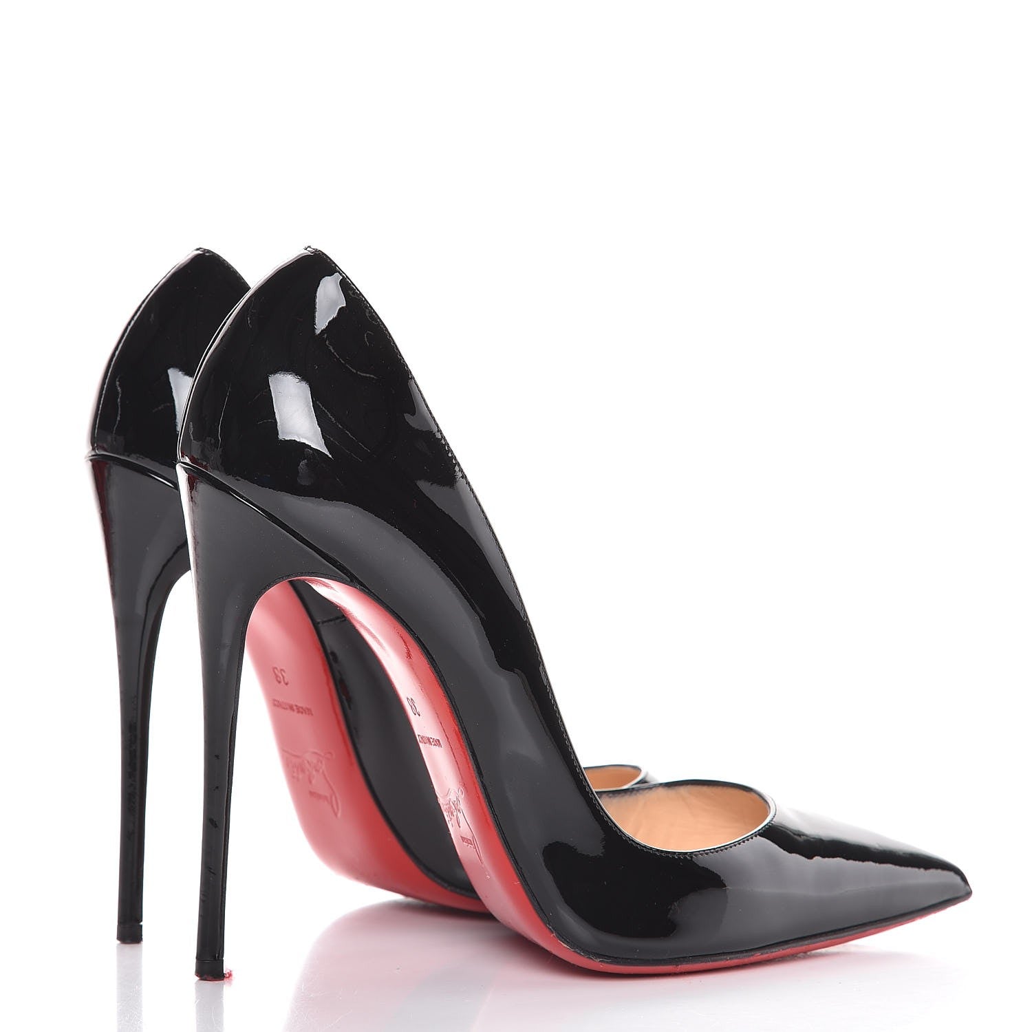 Christian Louboutin Patent So Kate 120 Pumps 38 Black 4 of 15