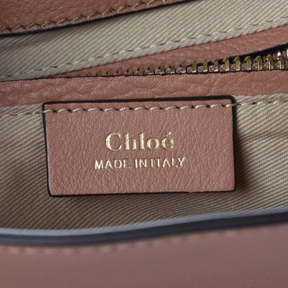Chloe Suede Calfskin Small Faye Backpack Nougat 6 of 9