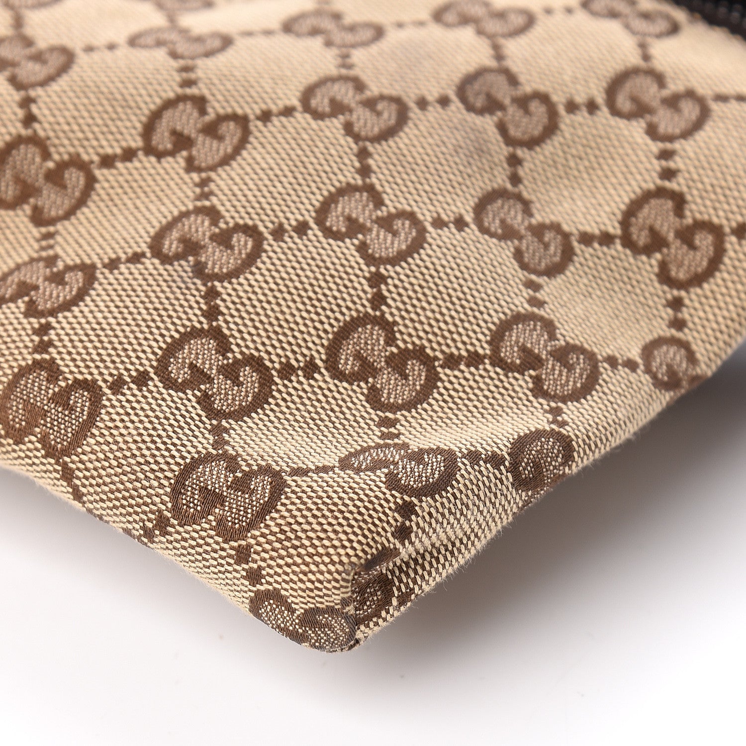 Gucci GG Monogram Double Pocket Belt Bag Dark Brown 10 of 11