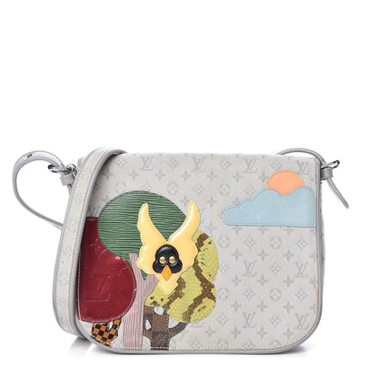 Louis Vuitton Mini Monogram Patchwork Conte De Fees Musette Grey 1 of 25