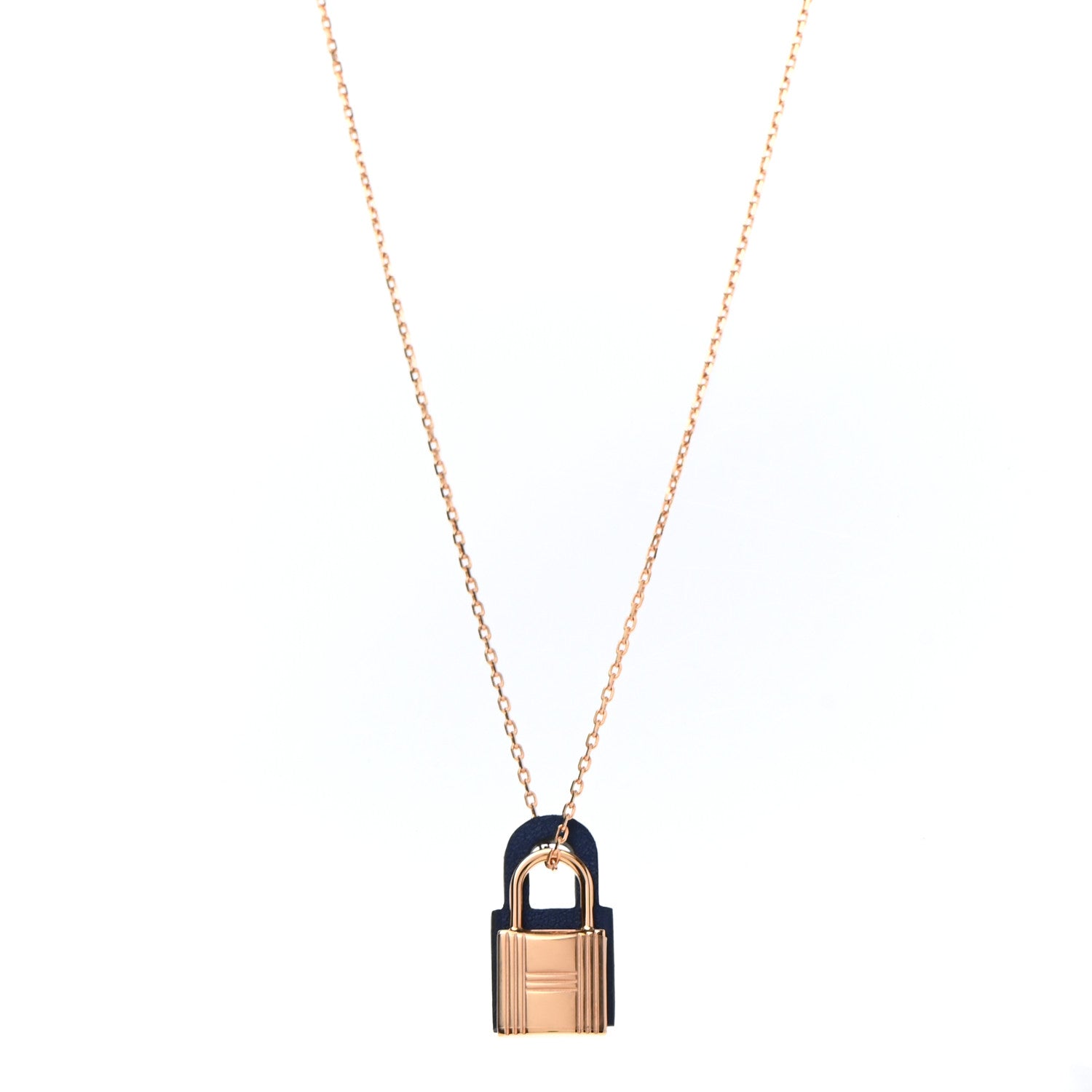 Hermes Swift Small O'Kelly Pendant Necklace Deep Blue 1 of 8
