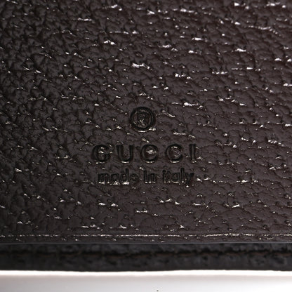 Gucci Monogram Textured Calfskin Metal Bar 6 Key Holder Case Beige Ebony Cocoa 6 of 10