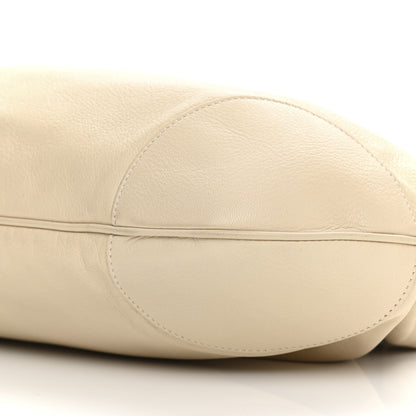 Salvatore Ferragamo Calfskin Vittoria Satchel Ivory 9 of 17