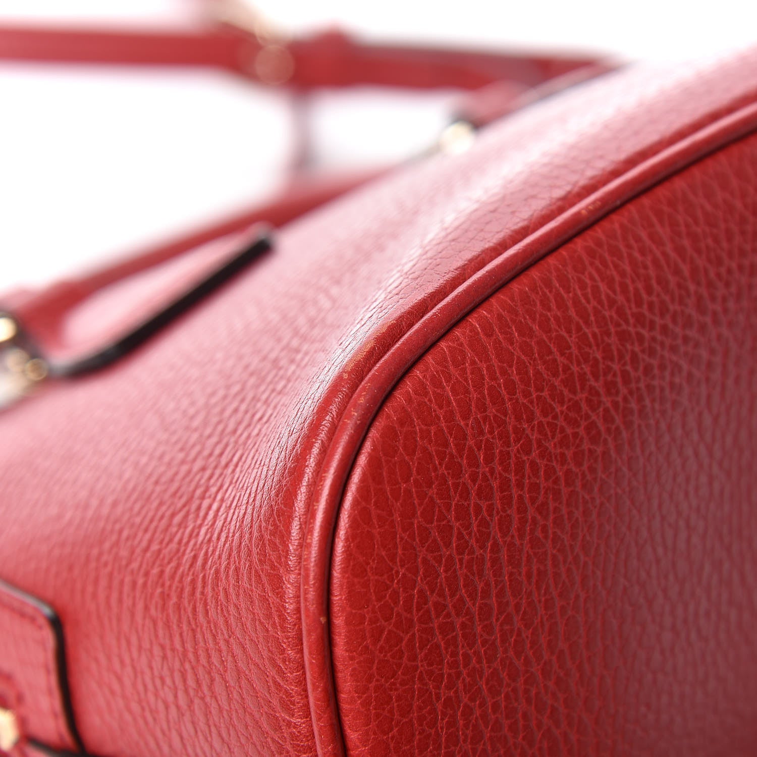 Gucci Dollar Calfskin Small GG Charm Dome Bag Red 15 of 18