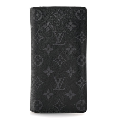 Louis Vuitton Monogram Eclipse Brazza Wallet 1 of 7