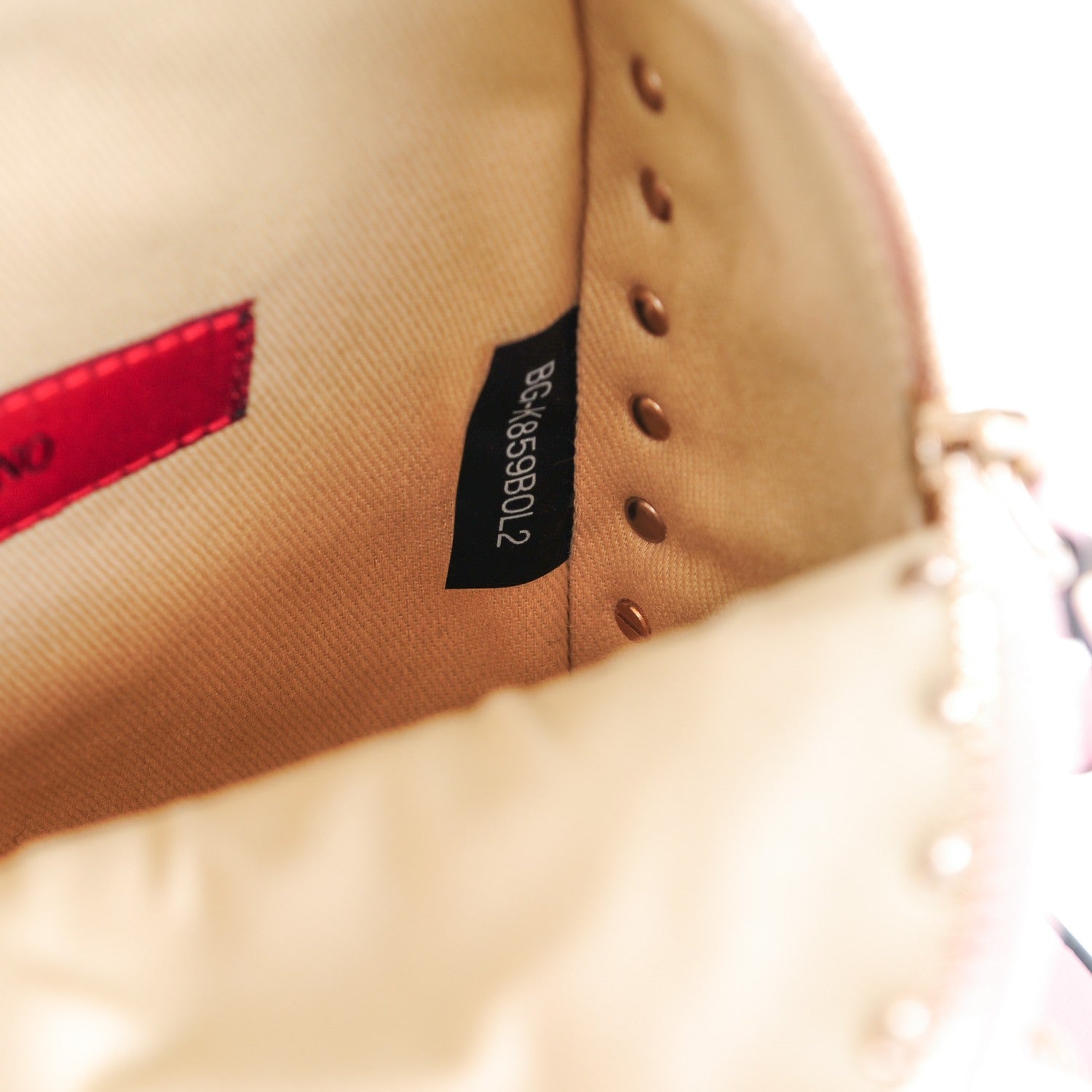 Valentino Garavani Calfskin Mini Rockstud Backpack Water Rose 7 of 7