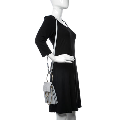 Chloe Suede Calfskin Mini Faye Bracelet Bag Light Cloud 2 of 6