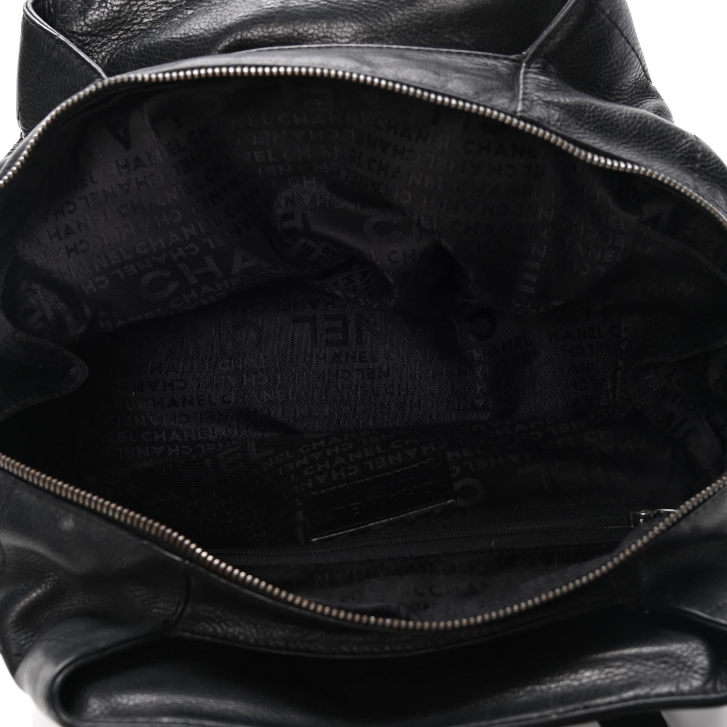Chanel Caviar Square Stitched Medium Tote Black 4 of 5