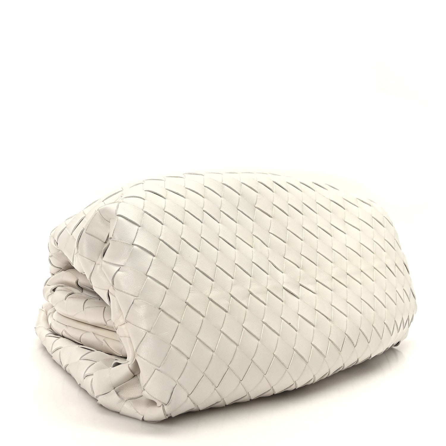 Bottega Veneta Nappa Maxi Intreccio The Pouch Oversized Clutch Plaster 4 of 9