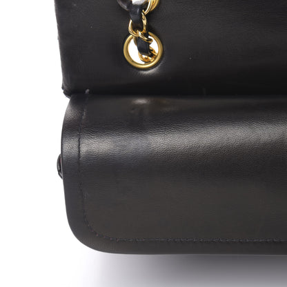 Chanel Lambskin Quilted Medium Double Flap Black 13 of 15