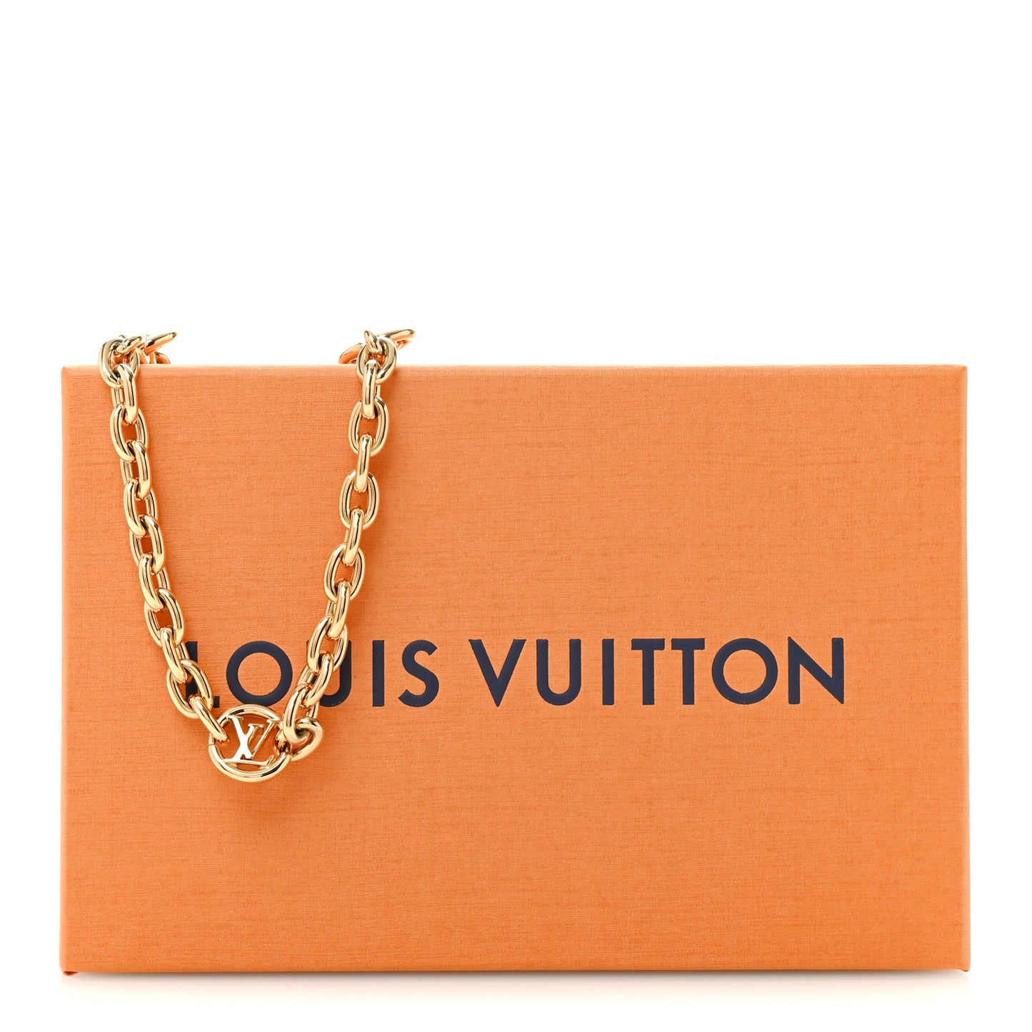 Metal LV Chain Bag Charm Gold