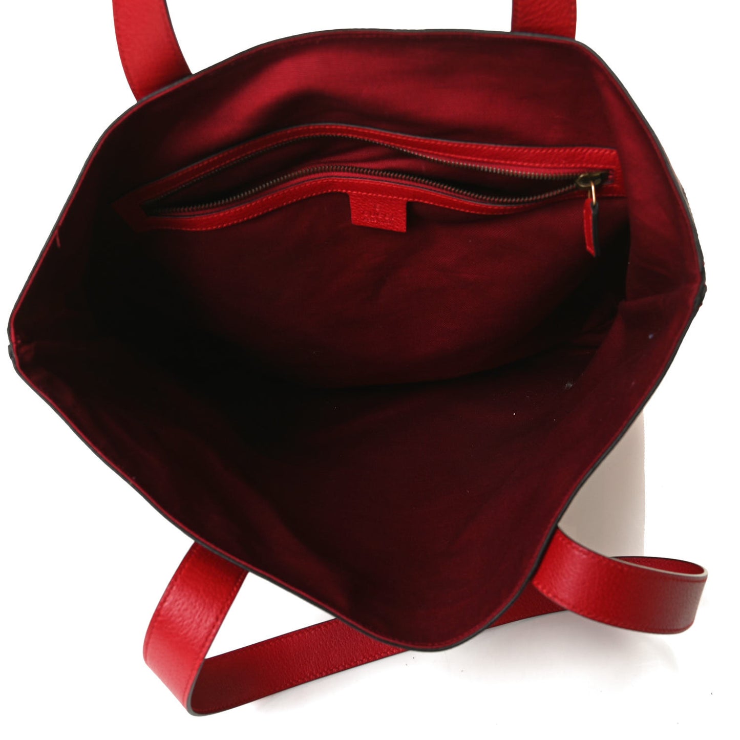 Canvas Calfskin Sylvie Stripe Logo Mens Tote Red White Blue