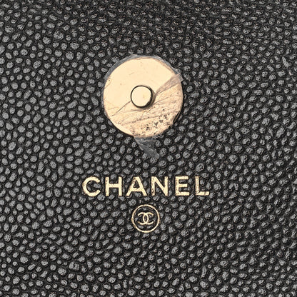 Chanel Caviar Quilted Business Affinity Clutch With Chain Black 6 of 11