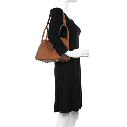 Hermes Taurillon Clemence Lindy 26 Gold 2 of 10