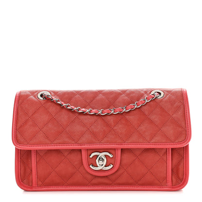 Chanel Caviar Quilted Medium French Riviera Flap Red 1 of 11