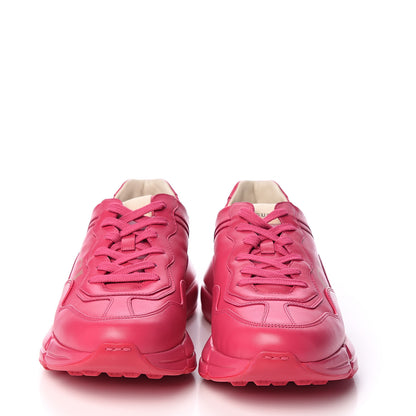 Gucci Calfskin Logo Mens Rhyton Sneakers 7.5 Box Pink 2 of 10