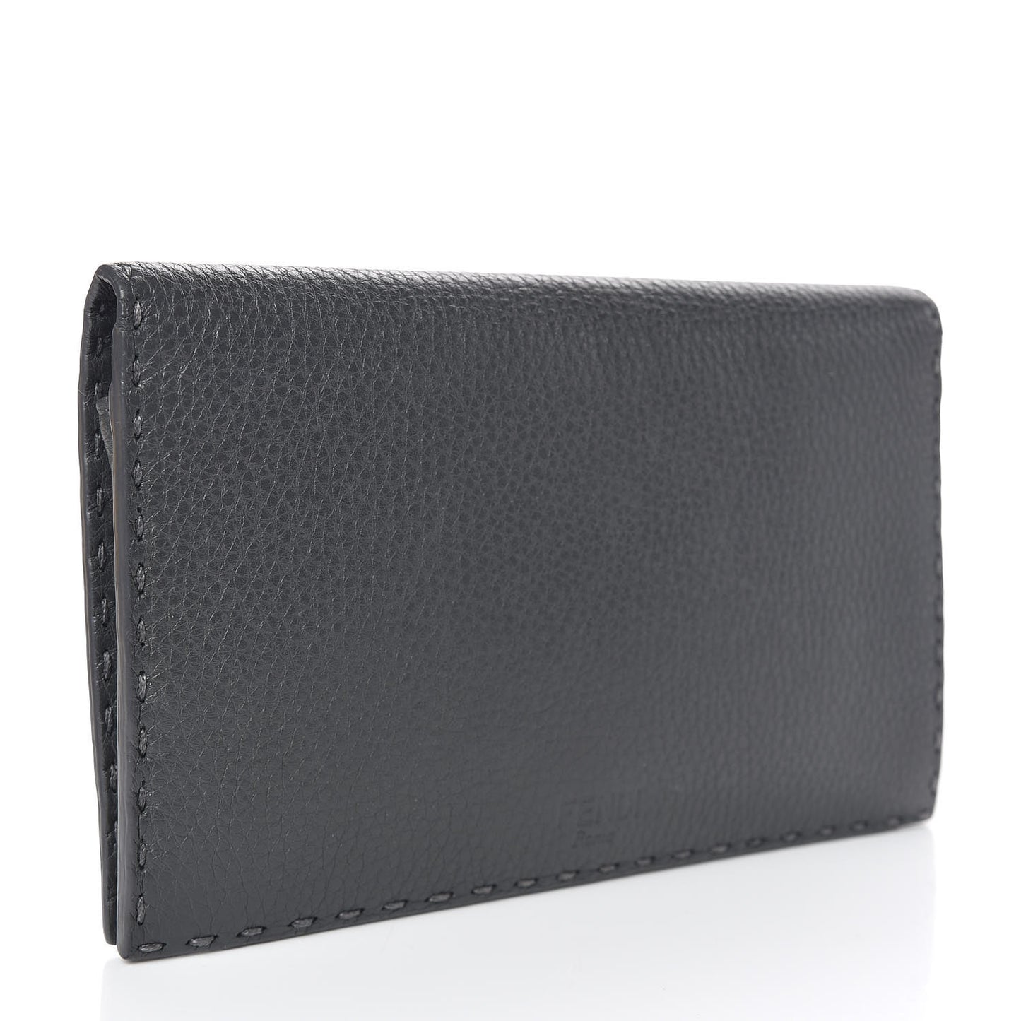 Cuoio Romano Selleria Mini Peekaboo Clutch Wallet Asfalto