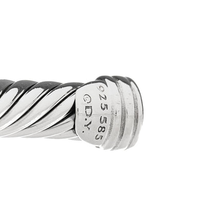 David Yurman Sterling Silver 14K Yellow Gold 5mm X Station Cable Bracelet 3 of 4