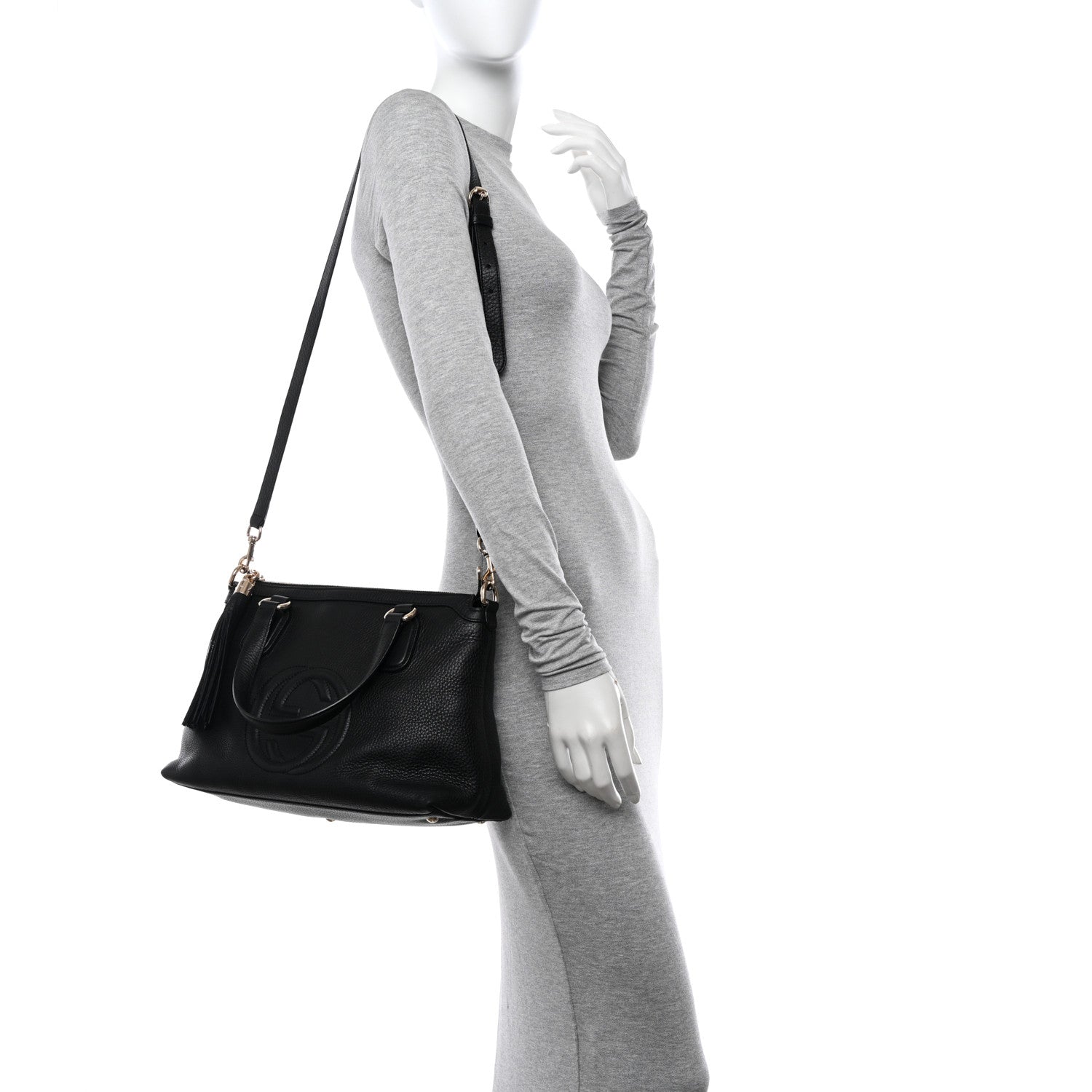 Gucci Cellarius Calfskin Small Soho Top Handle Satchel Black 2 of 11