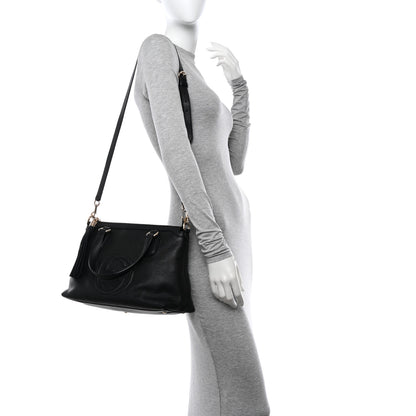 Gucci Cellarius Calfskin Small Soho Top Handle Satchel Black 2 of 11
