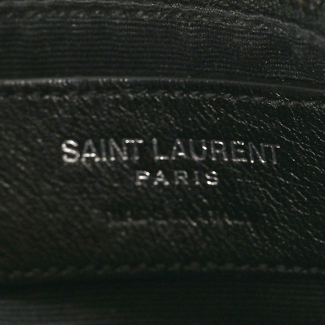 Saint Laurent Sheepskin Matelasse Monogram Monochrome East West Rider Bag Black 6 of 10