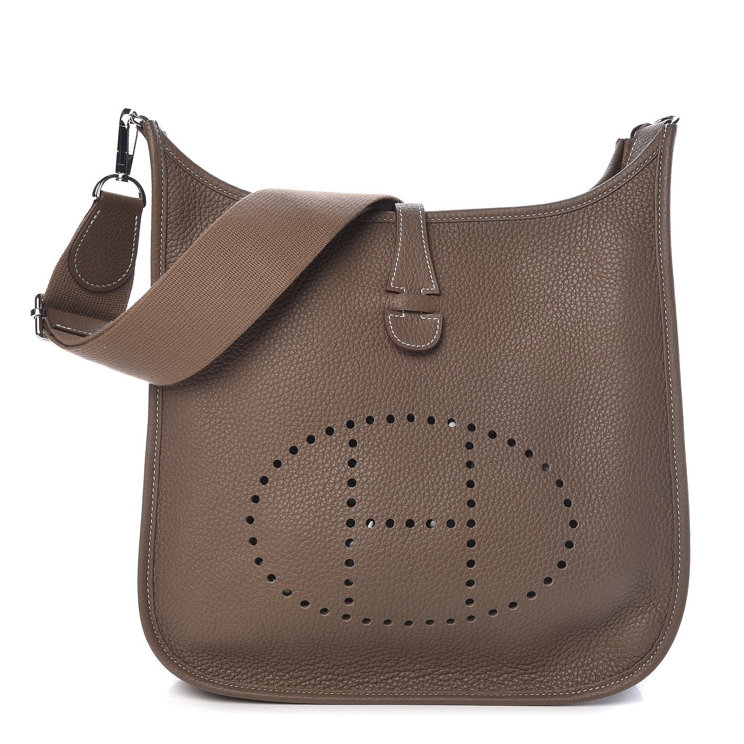Hermes Taurillon Clemence Evelyne III PM Etoupe 1 of 10