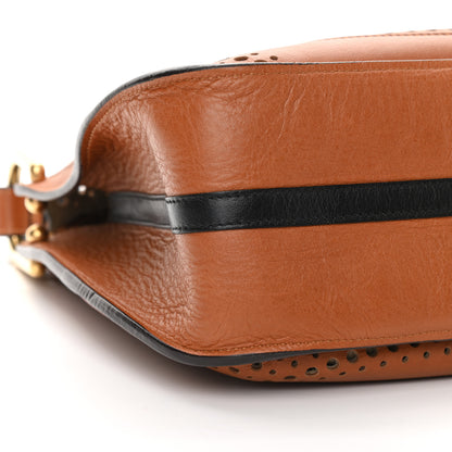 Chloe Calfskin Perforated Small Hayley Hobo Caramel 10 of 12