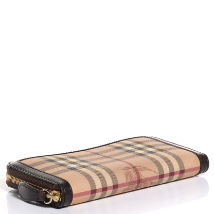 Burberry Haymarket Check Large Ziggy Zip Around Wallet 4 of 7