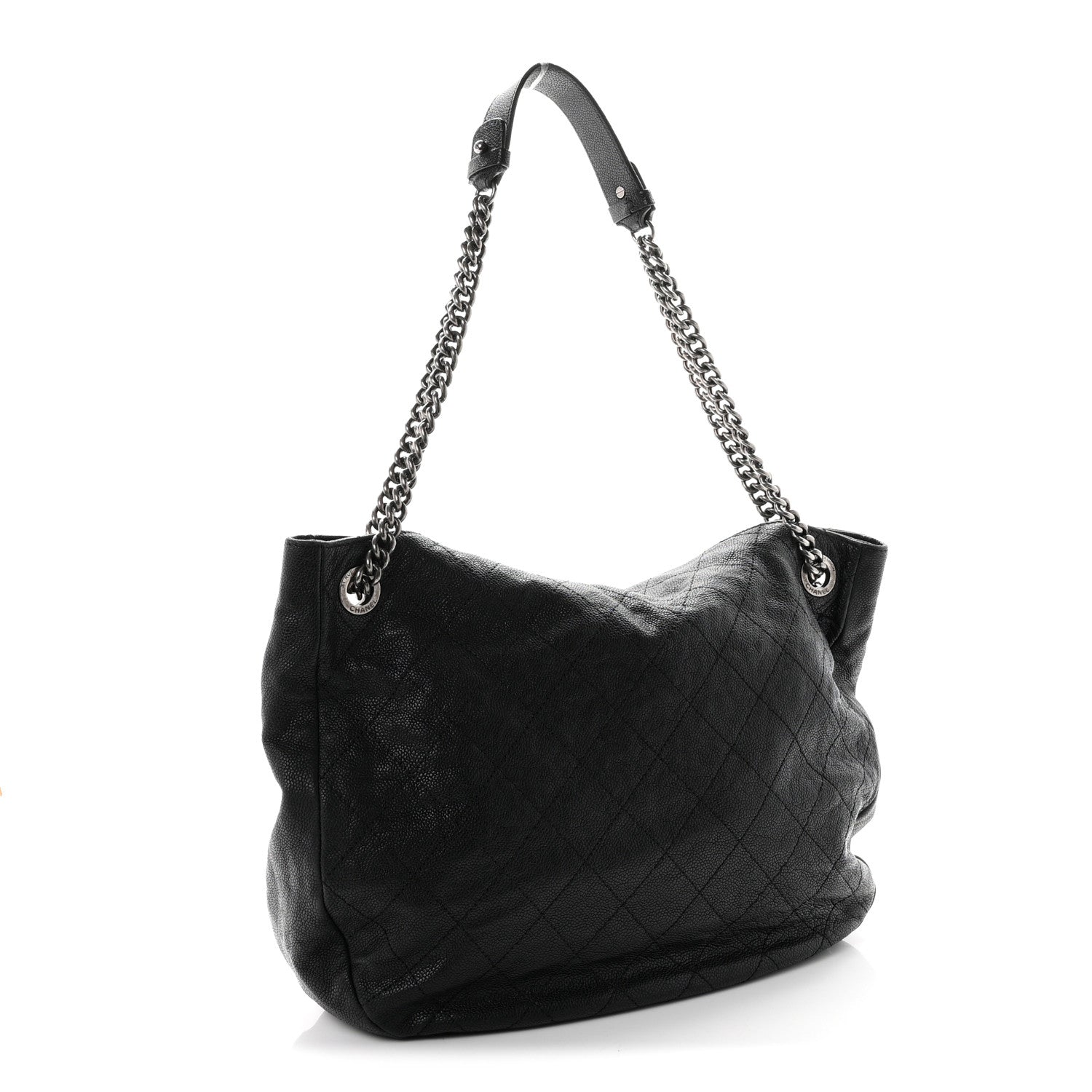 Chanel Caviar Quilted Simply CC Hobo Black 2 of 9