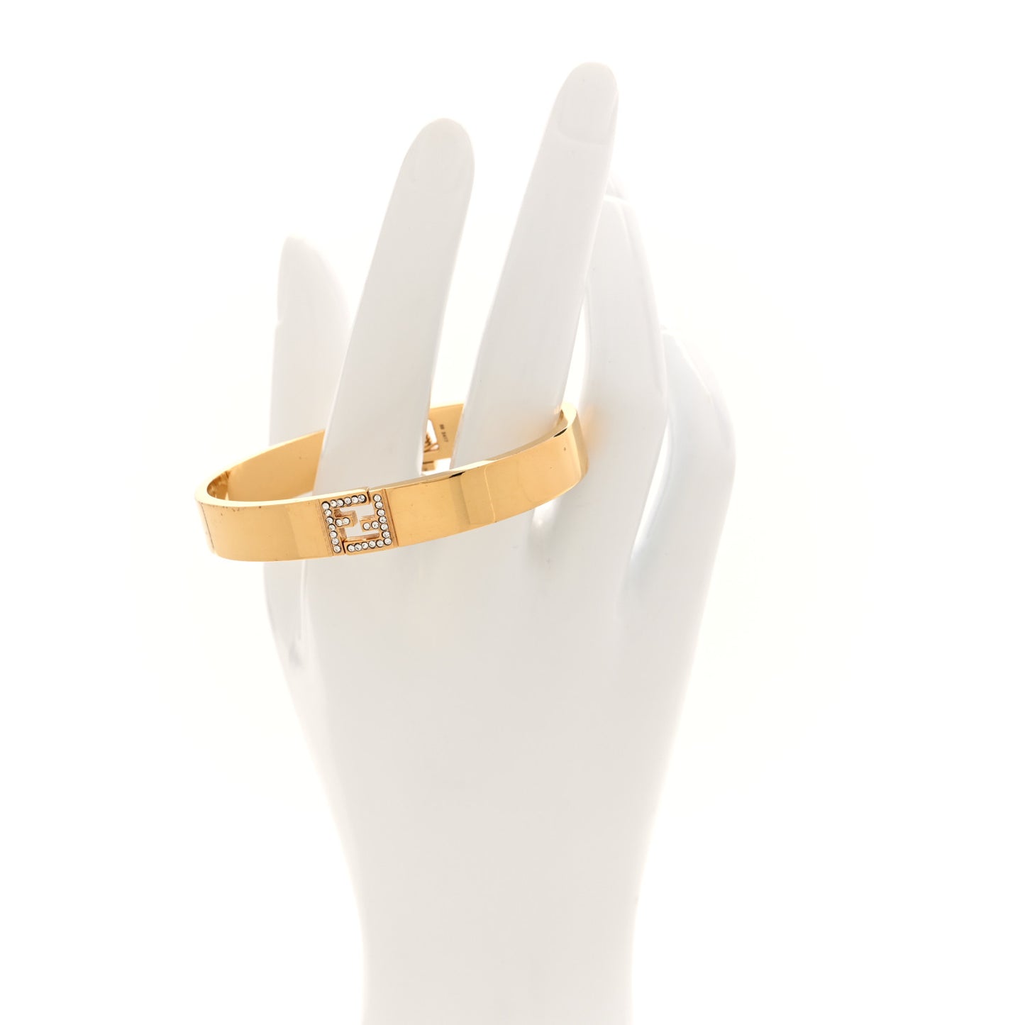 Brass Crystal FF Bracelet Gold