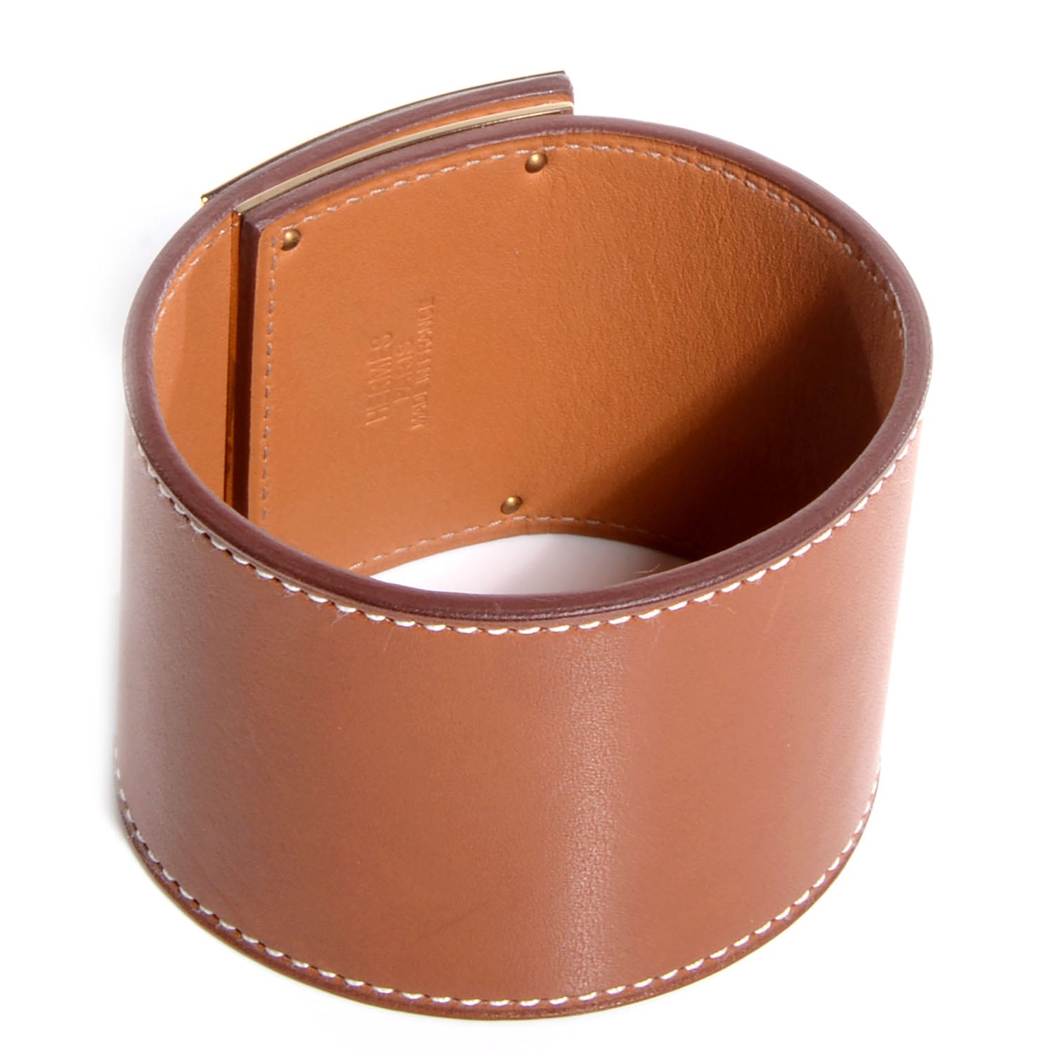 Hermes Natural Barenia Extreme Kelly Bracelet Large 3 of 8