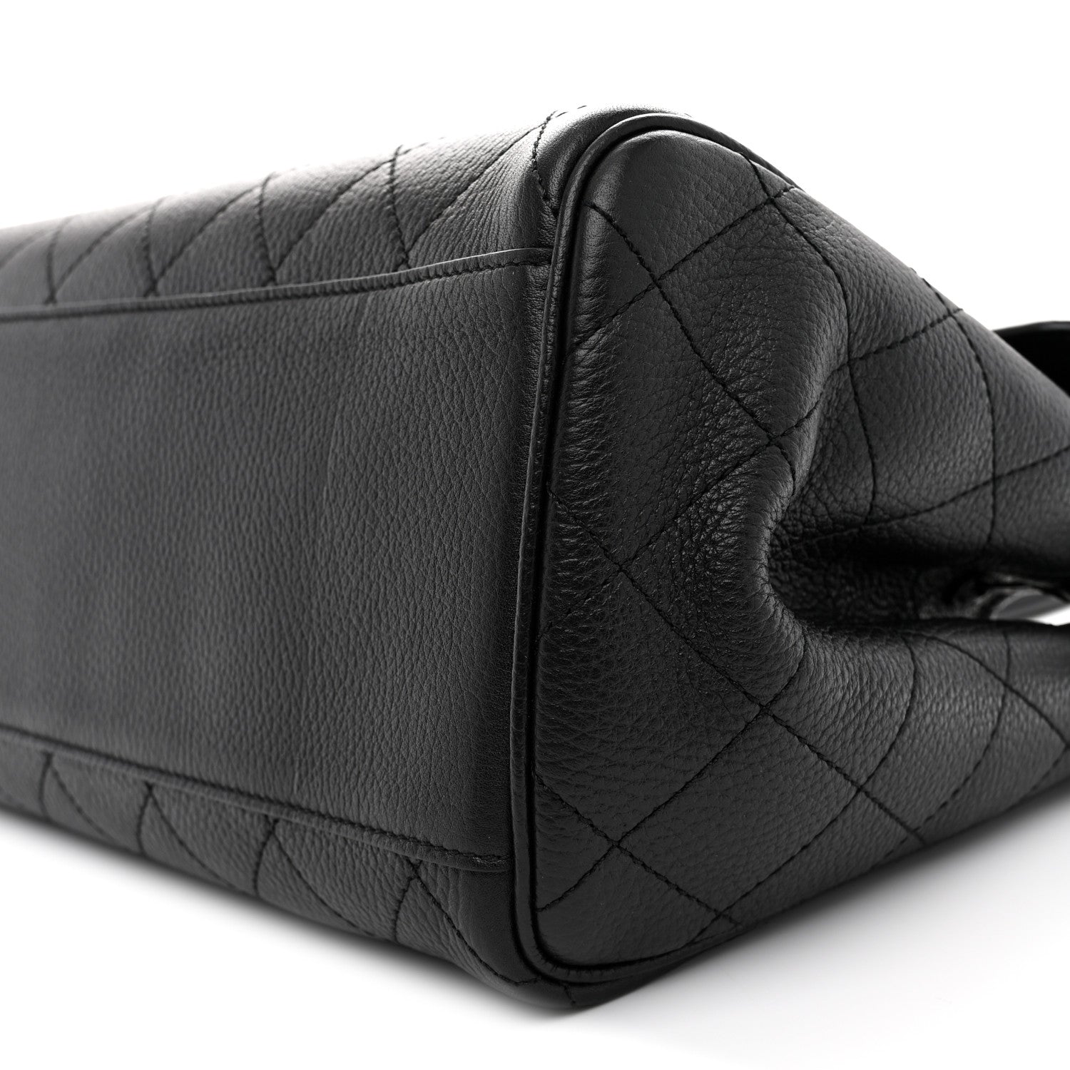Chanel Grained Calfskin Stitched Urban Essentials Large Shopping Bag Black 10 of 10