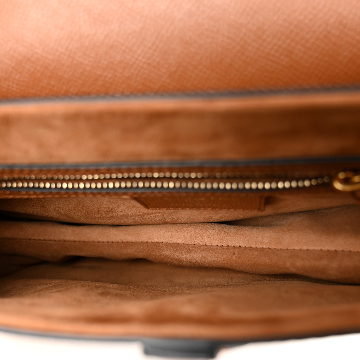 Christian Dior Grained Calfskin Saddle Bag With Strap Camello 5 of 11