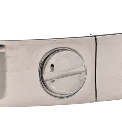 Cartier 18K White Gold LOVE Bracelet 17 5 of 7