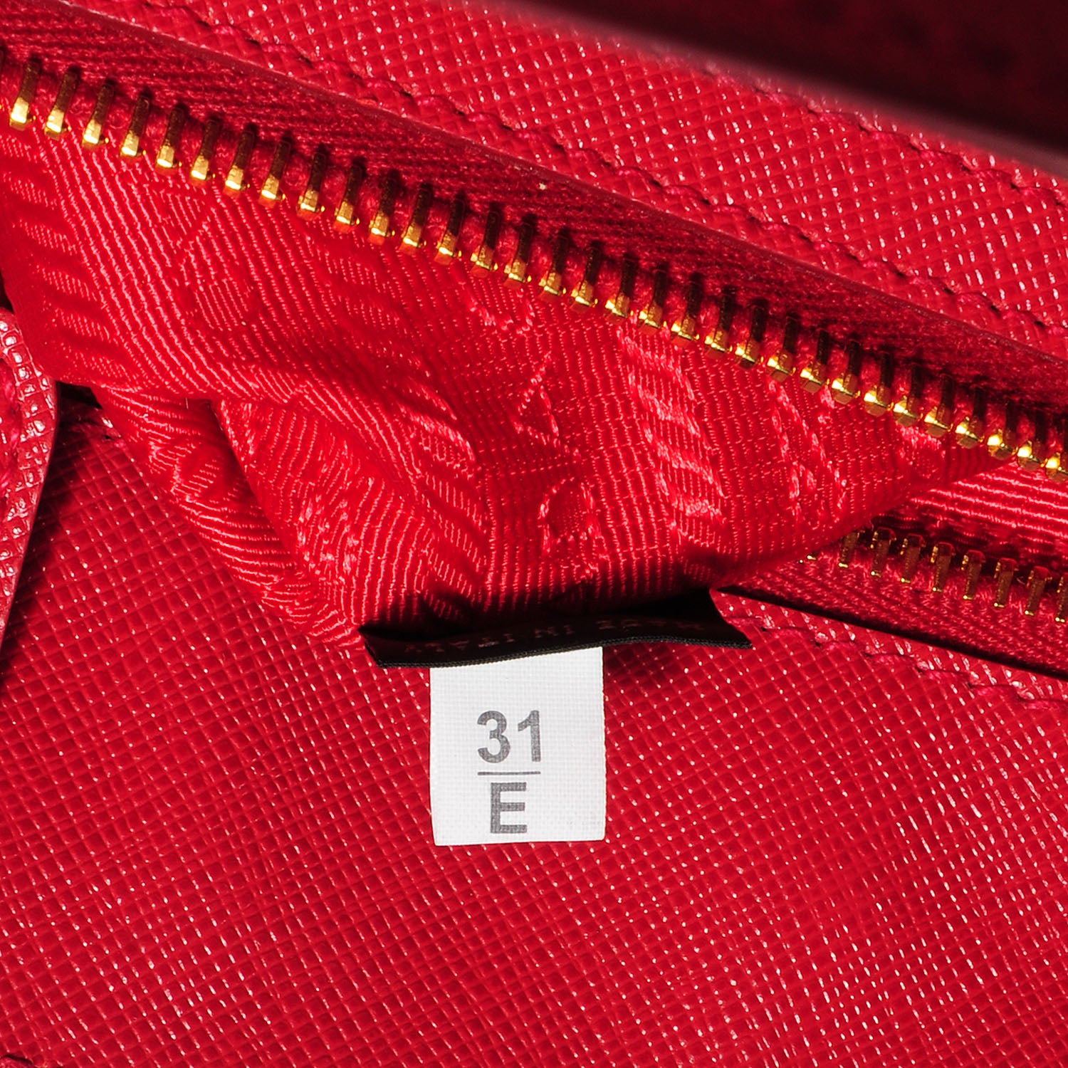 Prada Saffiano Lux Large Tote Fuoco 9 of 9