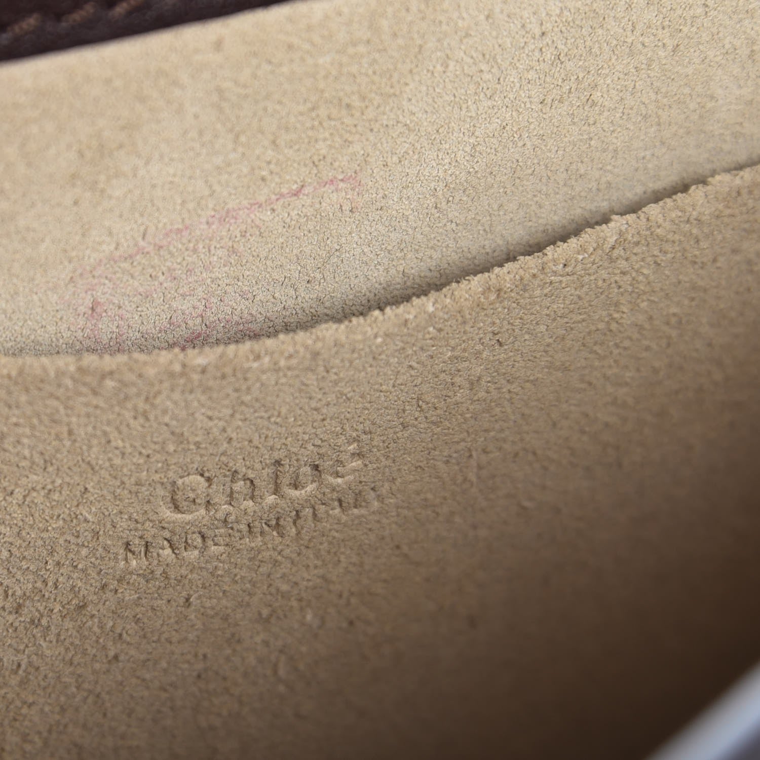 Chloe Calfskin Suede Medium Nile Bracelet Bag Carbon Brown 8 of 10