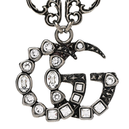Gucci Crystal Marmont Necklace Aged Silver 4 of 6