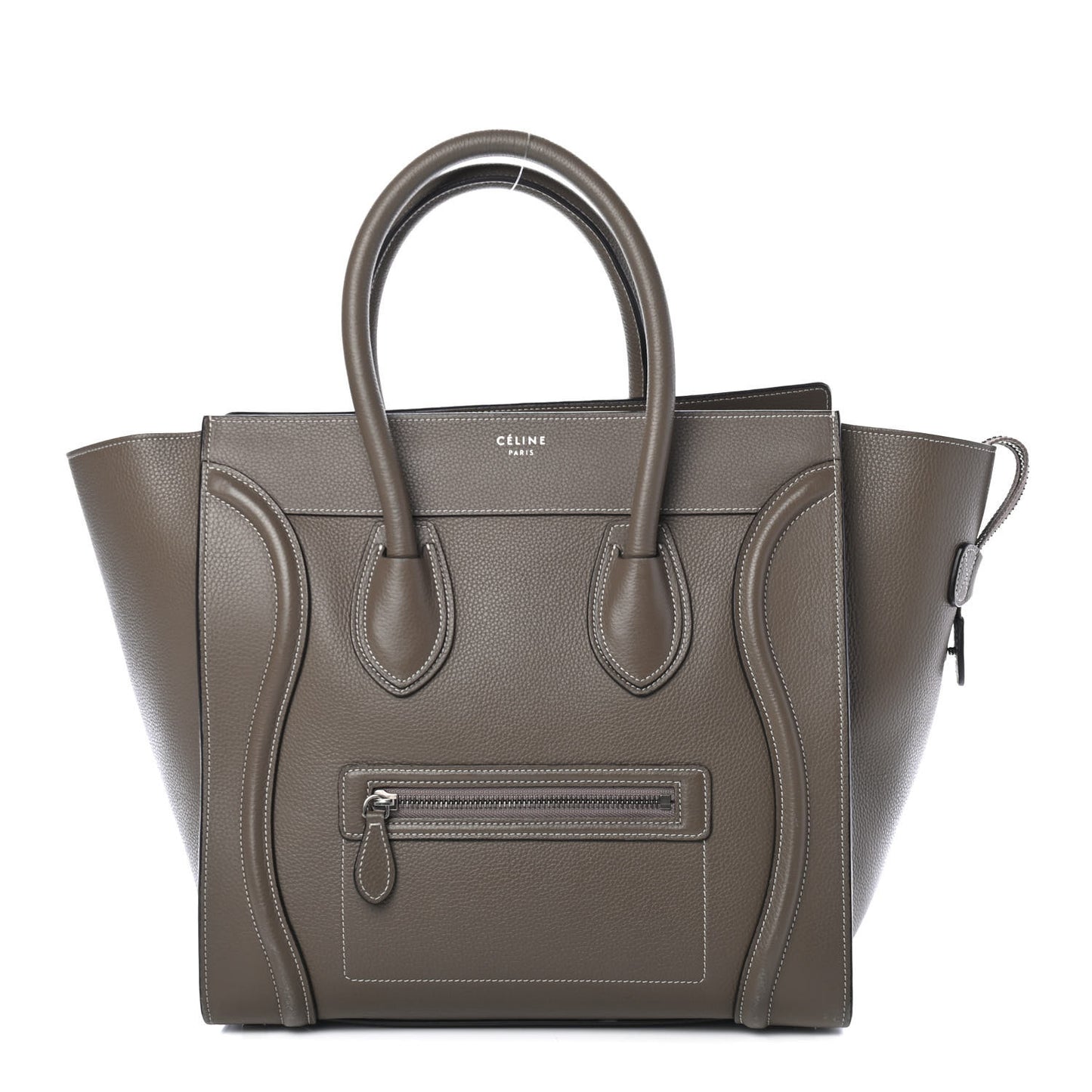 Drummed Calfskin Mini Luggage Souris